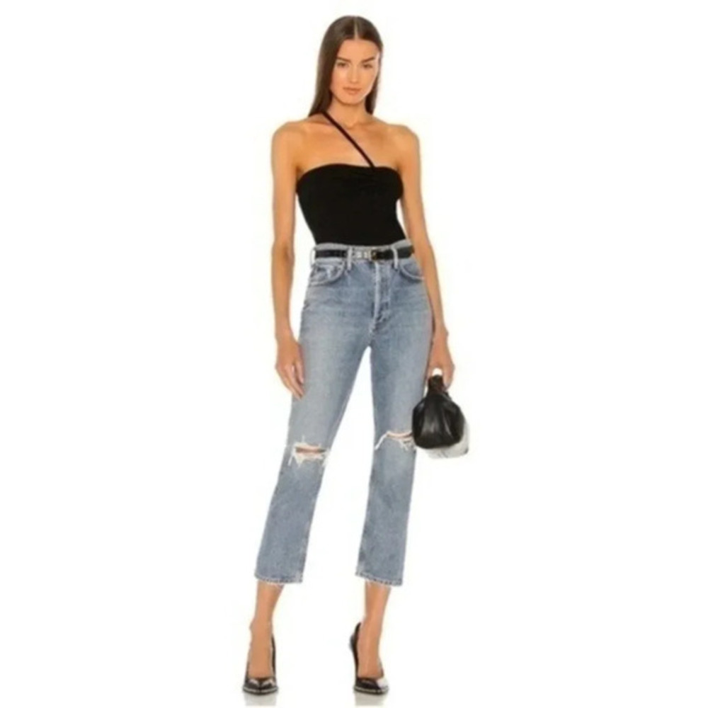 AGOLDE Riley High Rise Straight Crop in Escalate Size 28 B597